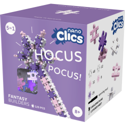 CLICSnano Fantastyczni konstruktorzy 125 elementów pastelowe Klocki NANO CLICS NC004 125el